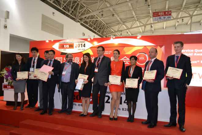 Premios Chinese Tourist Welcome Awards en la Feria COTTM