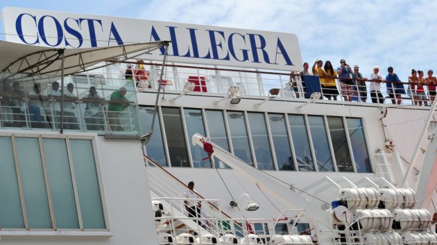La tripulacin del crucero Costa Allegra  
