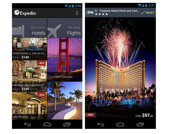 Expedia lanza su nueva app para Android con vuelos y hoteles