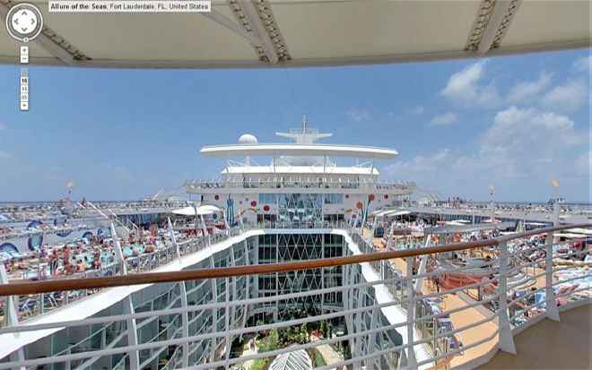 Google Street View incluye en primicia al crucero Allure of the Seas