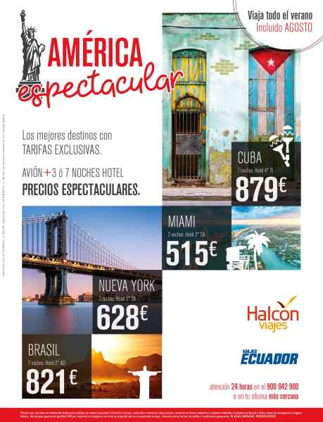 Halcn Viajes lanza la Campaa Espectacular que ofrece ms de 60.000 plazas para viajar a precios exclusivos