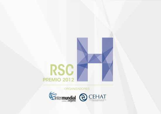 CEHAT y Grupo Intermundial crean los premios RSC Hotelera 2012