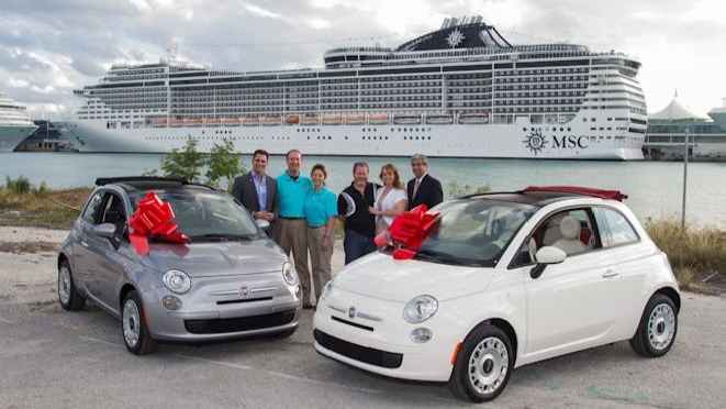 MSC Cruises regala a los ganadores 2 FIAT 500C