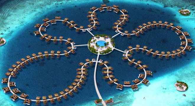 Las Maldivas inicia su faranico proyecto de 5 islas flotantes