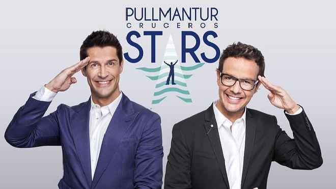 David Bustamante y Jaime Cantizano en el casting de Pullmantur Stars