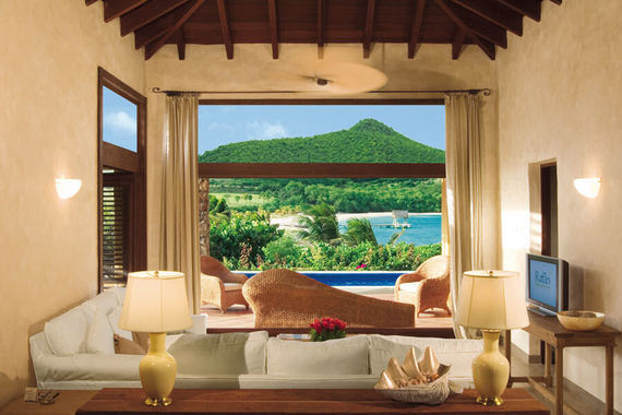 Resort Canouan - Isla de Canouan, San Vicente y las Granadinas - Resort de 5 estrellas de lujo. vista suite