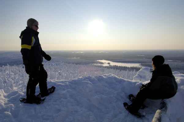 Andar como Yeti por las nieves, en Finlandia