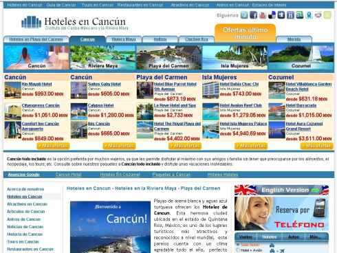 La web de Hoteles en Cancun ya cuenta con con ms de 5000 fans en Facebook!