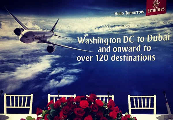Emirates inaugura servicio diario sin escalas a Washington DC