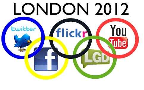 Google,Twitter,Facebook , los Juegos Olmpicos de  Londres 2012